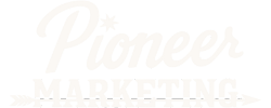 Pioneer Marketing script logo